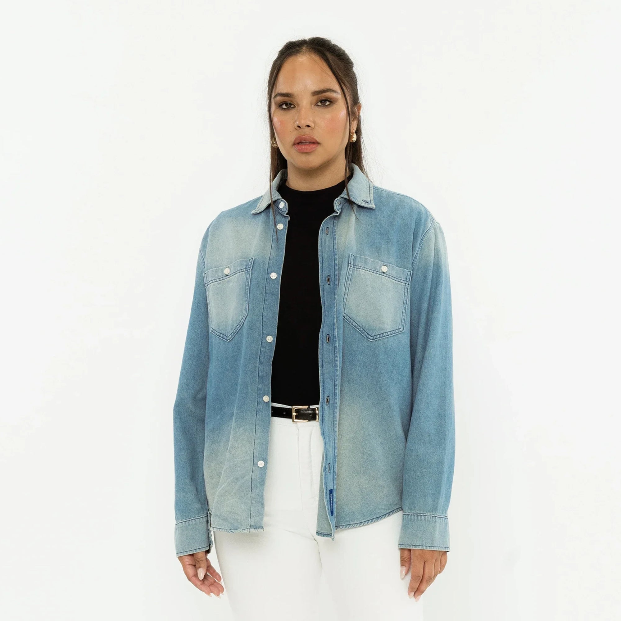 Oversized button up