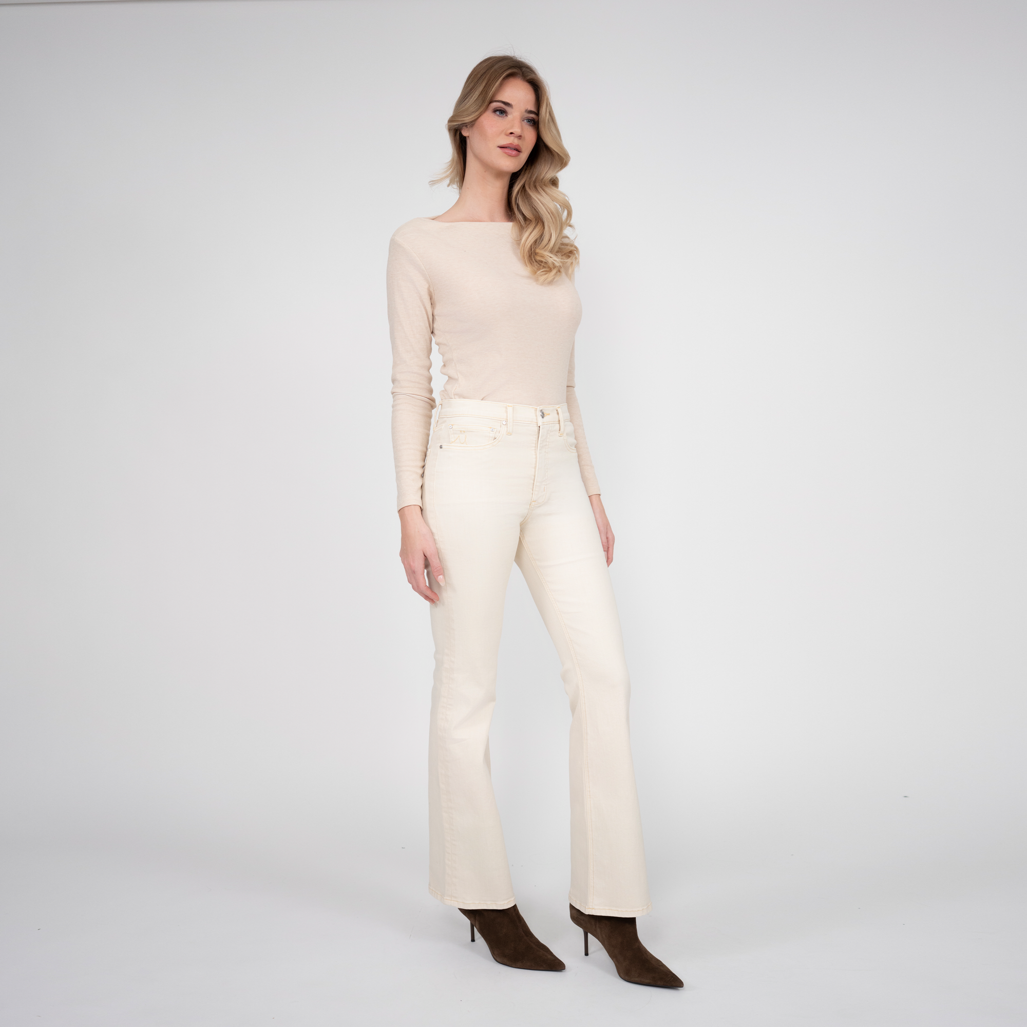 The Clara Mid Rise Mini Flare