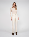 The Clara Mid Rise Mini Flare